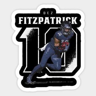 Dez Fitzpatrick Tennessee Number Sticker